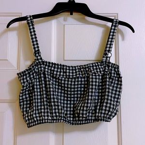 Plaid crop top